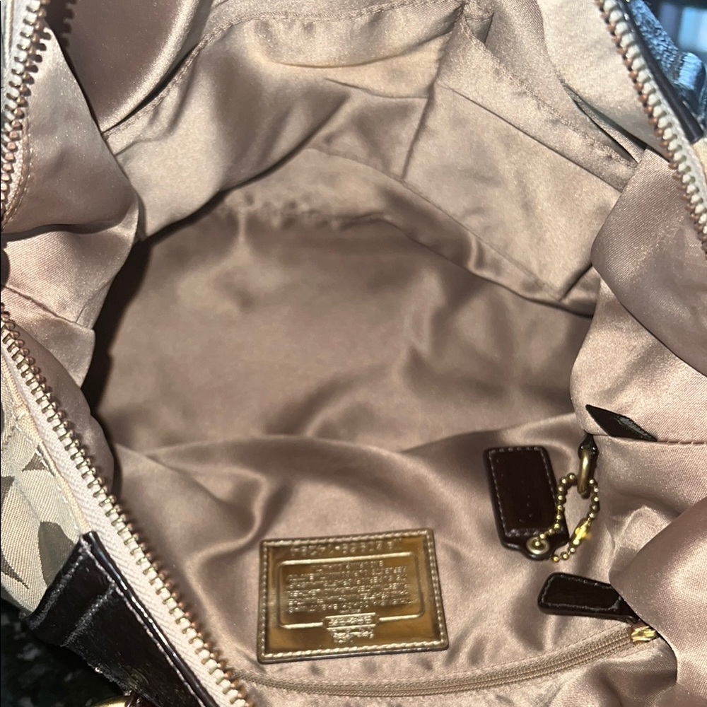 Coach Cream and Brown Satchel with Luxurious Design - Picture 11 of 11